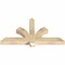 Ekena Millwork Redmond Rough Sawn Timber Gable Bracket, Douglas Fir, 48"W x 26"H x 4"D x 4"F, 13/12 Pitch GBW048X26X0404RED00RDF - alternate 3